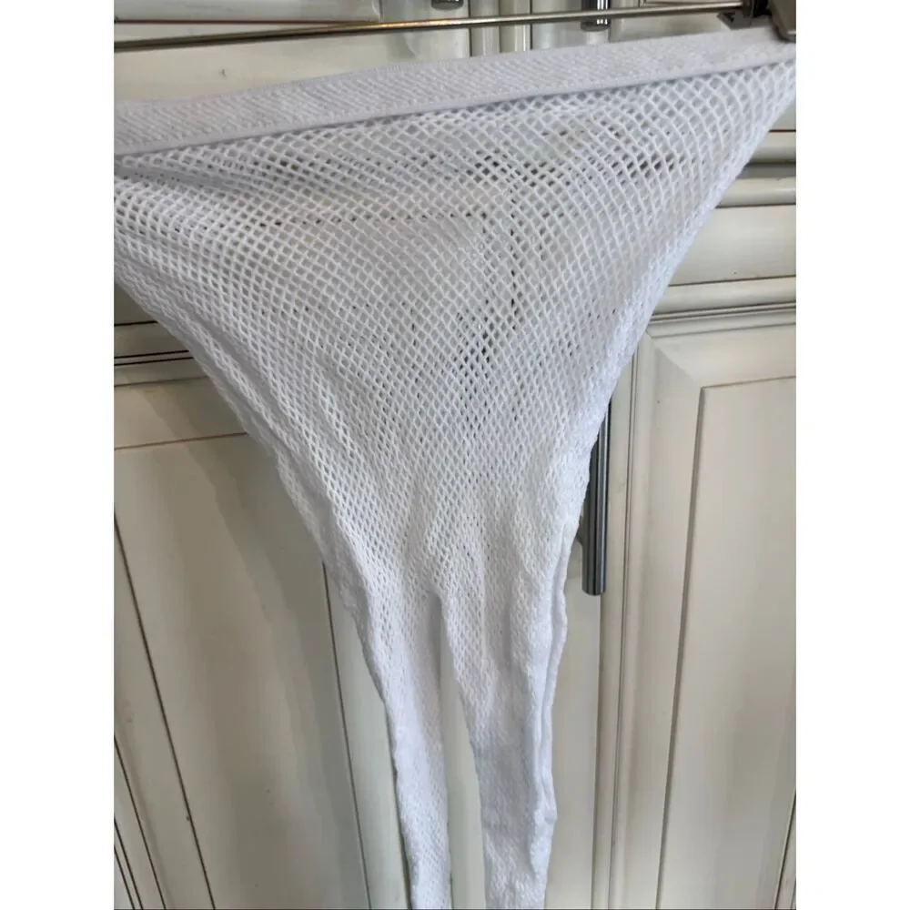 Music Legs Women's Seamless Sheer Diamond Fishnet Pantyhose White One Size